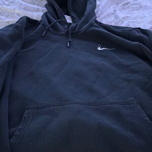 Nike Black Sweatshirt Hoodie with Swoosh Logo